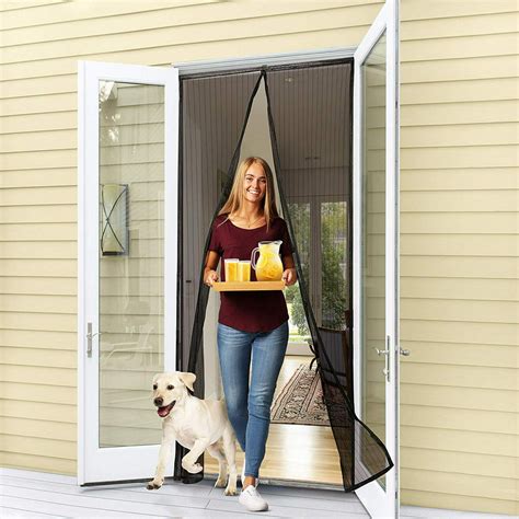 Step into a world of enchantment with screen door curtain magic.